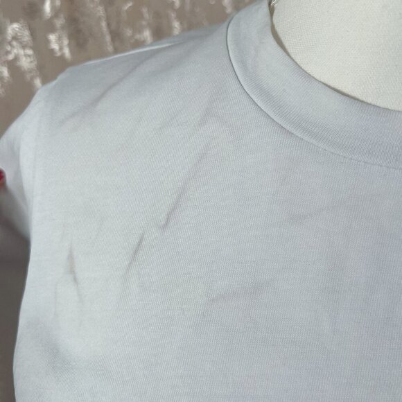 3.1 Phillip Lim White Tee Gathered Metal Ring Women's Size S Piercing Grunge - Picture 9 of 9